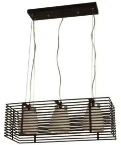 Hampton Bay Aranga 3-Light Black Ceiling Island Pendant 1001 411 527