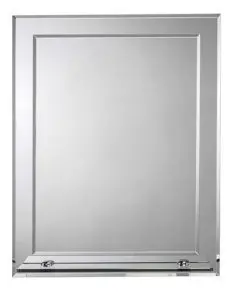 Wall Mirror 16 in. x 20 in. with Shelf and Hang 'N' Lock Easy Hanging System