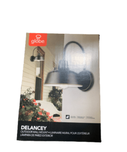 Delancey 1-Light Oil Rubbed Bronze and White Outdoor/Indoor Wall Sconce, 44303