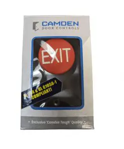 Camden Door Controls 1-5/8" Mushroom Exit Button with Stainless Steel Faceplate