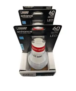 4-PACK Feit Electric 60W 800Lumens GU24 Dimmable LED Bulb 5000K BPOM60DM/950CA