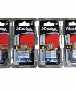 4-PACK Outdoor 1-1/8" Wide Laminated Padlock with 9/16" Shackle Height 7D
