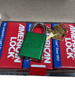 6-PACK American Lock Solid Aluminum Rectangular Padlock Green A1105GRN