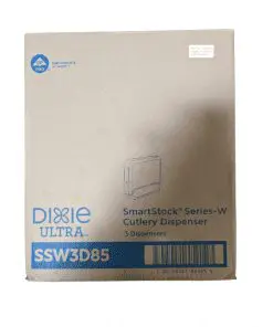 Dixie Ultra Smartstock Wrapped Cutlery Dispenser Triple Pack Black SSW3D85