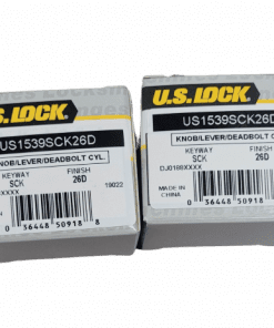 2-PACK US Lock SCK Keyway Chrome KA2 KIK Convert A Knob Cylinder
