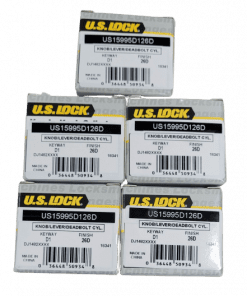 5-PACK US Lock Knob/Deadbolt Cylinder Universal D1 Keyway Chrome KA2