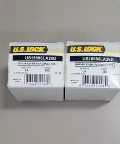 2-PACK US Lock Knob/Deadbolt Cylinder Universal LA Keyway Chrome KA2