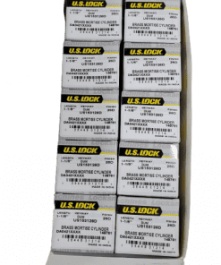10-PACK US Lock Dummy Cylinder 1-1/8 in. Solid Brass Chrome