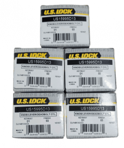 5-PACK US Lock Knob/Deadbolt CYLINDER Universal D1 Keyway Brass KA2