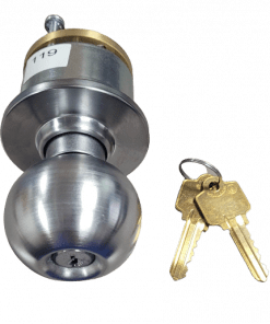 Arrow Lock BD17-26D Satin Chrome Classroom Outside Ball Door Knob