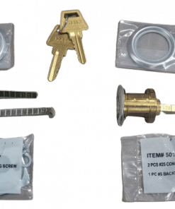 2-PACK US Lock Rim Cylinder Solid Brass SC Keyway Chrome KA2 - U013987