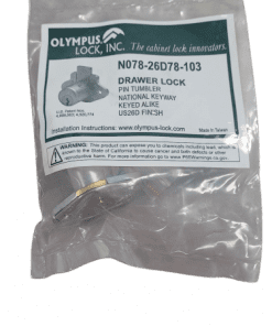 Olympus Lock Inc Rekeyable Diamond Back Cabinet Drawer Lock 7/8 IN. KA