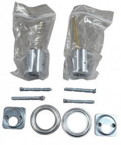 2-PACK KSP 6-PIN & 7-PIN IC Rim Cylinder Housings in Dull Chrome