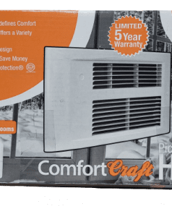 King Electric PX 240-Volt, 1750-Watt, Electric Wall Heater in Satin Nickel