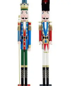 Home Accents Holiday 3.5 ft. Wooden Christmas Nutcracker (2-Pack) 22GB10120A