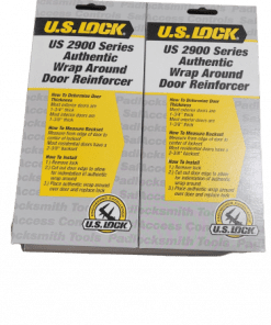 2-Pack US Lock 2900 SER WRAP AROUND CYLINDRICAL 4" X 9" 2-3/8" BS BRASS