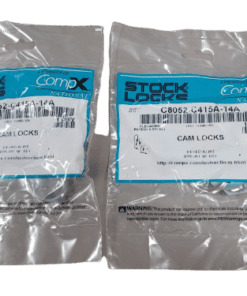 2-PACK CompX Disc Tumbler Cam Lock C8052-C415A-14A Keyed Alike in Bright Nickel