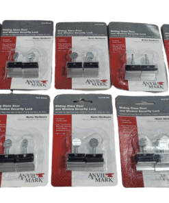 10-PACK Anvil Mark Sliding Glass Door & Window Security Lock - 801646