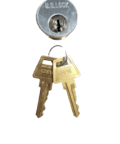 2-PACK US Lock Mortise Cylinder 1" Adams Rite Cam AR1 KA2 in Chrome