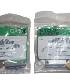 2-PACK CompX Chicago C5001LP-KD 1 3/4" File Cabinet Lock with Round Bolt KD