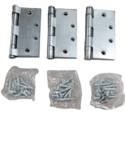 3-PACK Hager Full Mort Ball Bearing Hinge NRP, 4-1/2" x 4-1/2 " in Dull Chrome