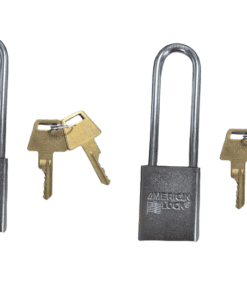 2-PACK American Lock Keyed Padlock 3/4 in Rectangle Silver A5102 KD