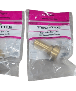 2-PACK Tectite 1/2" IPS Push-to-Connect x 1/2" CTS Street Transition Adapter