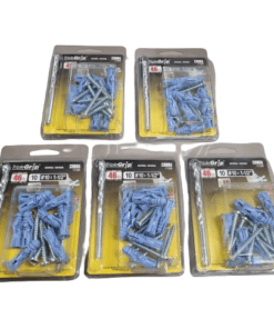 5-PACK Cobra Triple-Grip 1.26" x 0.31" MediumDuty Anchors w/ Screws [10/Pack]