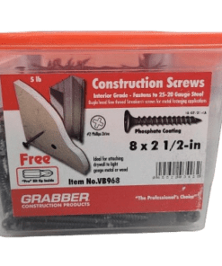 Grabber Screws #8 2-1/2" Phillips Bugle-Head Drywall Screws (5 lb.-Pack) 23185