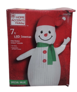 Home Accents Holiday 7 ft. LED Snowman Inflatable
