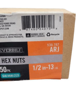 Everbilt 1/2 in.-13 tpi Galvanized Hex Nut (50-Pack)