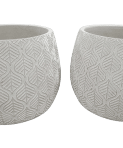 2-PACK 6 in. Concrete Mirkwood Planter LCP-238B