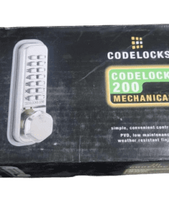 Codelocks Mechanical Combo Door Lock Latchbolt Hex CL210PB-PVD in Polished Brass