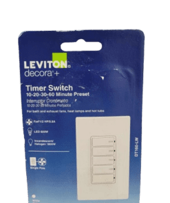 Leviton Decora 15A Single-Pole Indoor Countdown Timer Switch in White