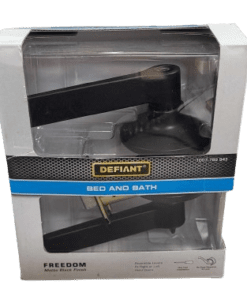 Defiant Freedom Matte Black Bed/Bath Door Lever
