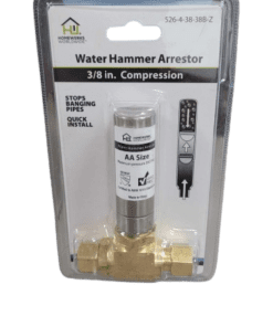 HOMEWERKS 3/8" COMP x 3/8" COMP Stainless Steel Straight Water Hammer Arrestor