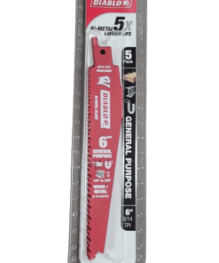 5-PACK DIABLO 6" 8/14 TPI Bi-Metal Reciprocating Saw Blades