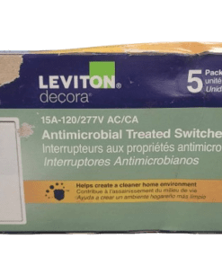 5-PACK Leviton 15-Amp 120/277 Volt Single Pole Decora Rocker Switch in White