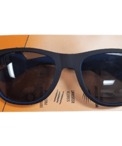 Shadedeye Retro Black Frames w/ Blue Accent Sunglasses