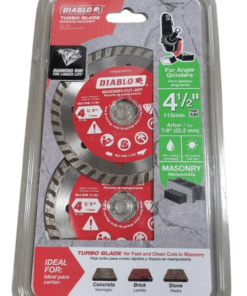 DIABLO 4-1/2 in. Turbo Rim Masonry Diamond Cut Off Blade Value Pack (2-Pack)
