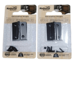 4-PACK National Hardware Hinges 1-1/2" By 1-1/4" Oil Rubbed Bronze N211-020