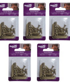 20-PACK National Hardware Corner Braces 1-1/2" By 5/8" By 0.08" - N190-827