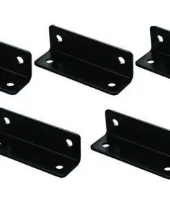 5-PACK National N351-484 Heavy Duty Wide Corner Brace in Black