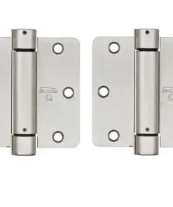 2-PACK National N350-835 Spring Door Hinge 3-1/2" x 1/4" Radius in Satin Nickel