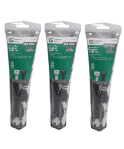 5-PACK Commercial Electric 4 in. 8 in. Standard Cable Tie 200 Combo Pack
