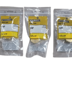 5-PACK Everbilt 1/2 in. FIP Brass Cap Fitting