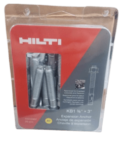20-PACK Hilti 3/8 in. x 3 in. Kwik Bolt 1 Carbon Steel Concrete Wedge Anchor