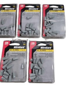 5-PACK Gardner Bender 19-001 Gray Wire Connector [14 Pcs]