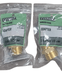 2-Pack Everbilt 3/4 in. MHT x 1/2 in. MIP Brass Adapter Fitting