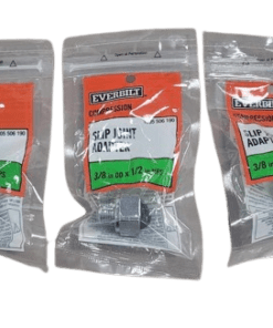 5-PACK 1/2 in. Slip Joint x 3/8 in. Comp Chrome Plated Brass Adapter Fitting